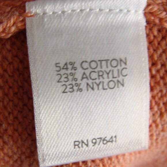 J JILL Peach Long Sleeve "PURE JILL" Drawstring SWEATER DRESS Sz SMALL - Picture 5 of 7